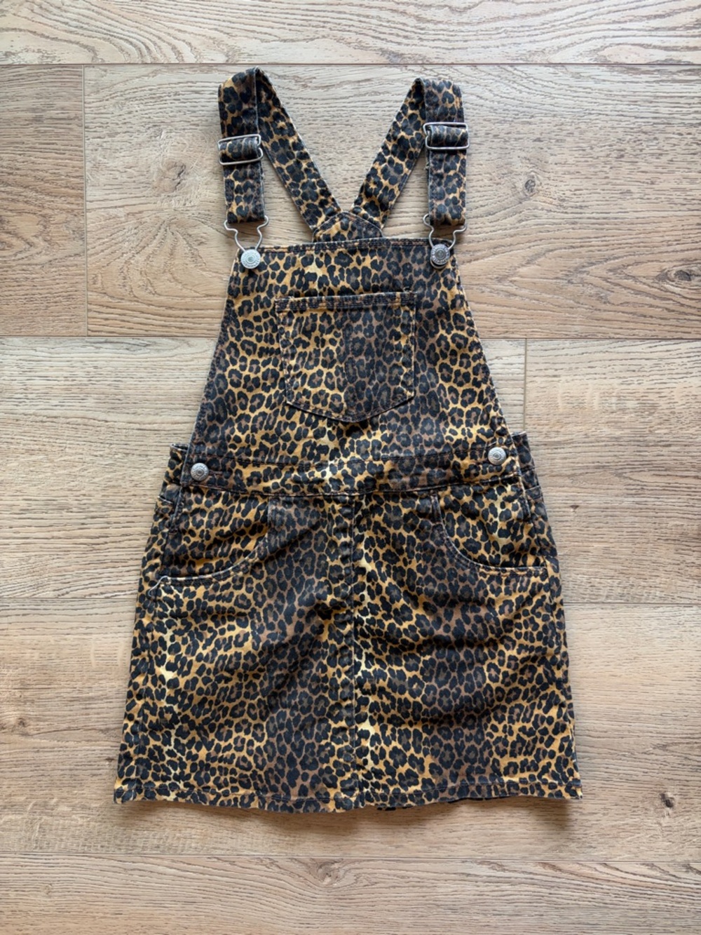 Levi's Leopard Print Overall Dress - Size 6X